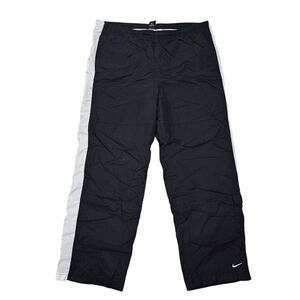 Nike Black Track Pants with White Stripe